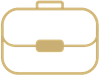 Line art of briefcase